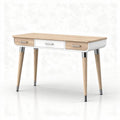 Wooden desk with two drawers and metallic legs 120 x 60 x 75cm